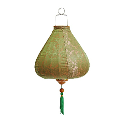 Вьетнамский фонарик 16" Тыква оливковый 751