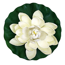 Лилия плавающая 28х28 см белый