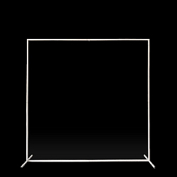 Каркас для фотозоны Квадрат 2х2м, белый 