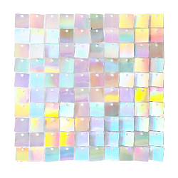 Панель с пайетками для фотозоны 30х30см, голография серебро