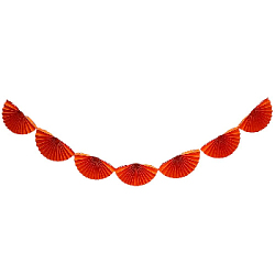 Гирлянды "Веера" 210х30 см, оранжевый